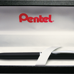 Energel 0.7mm Metal Tip Gel Roller Pen in a gift box