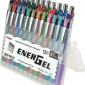 EnerGel 0.7mm Metal Tip Gel Roller Pen (12 PC Set)