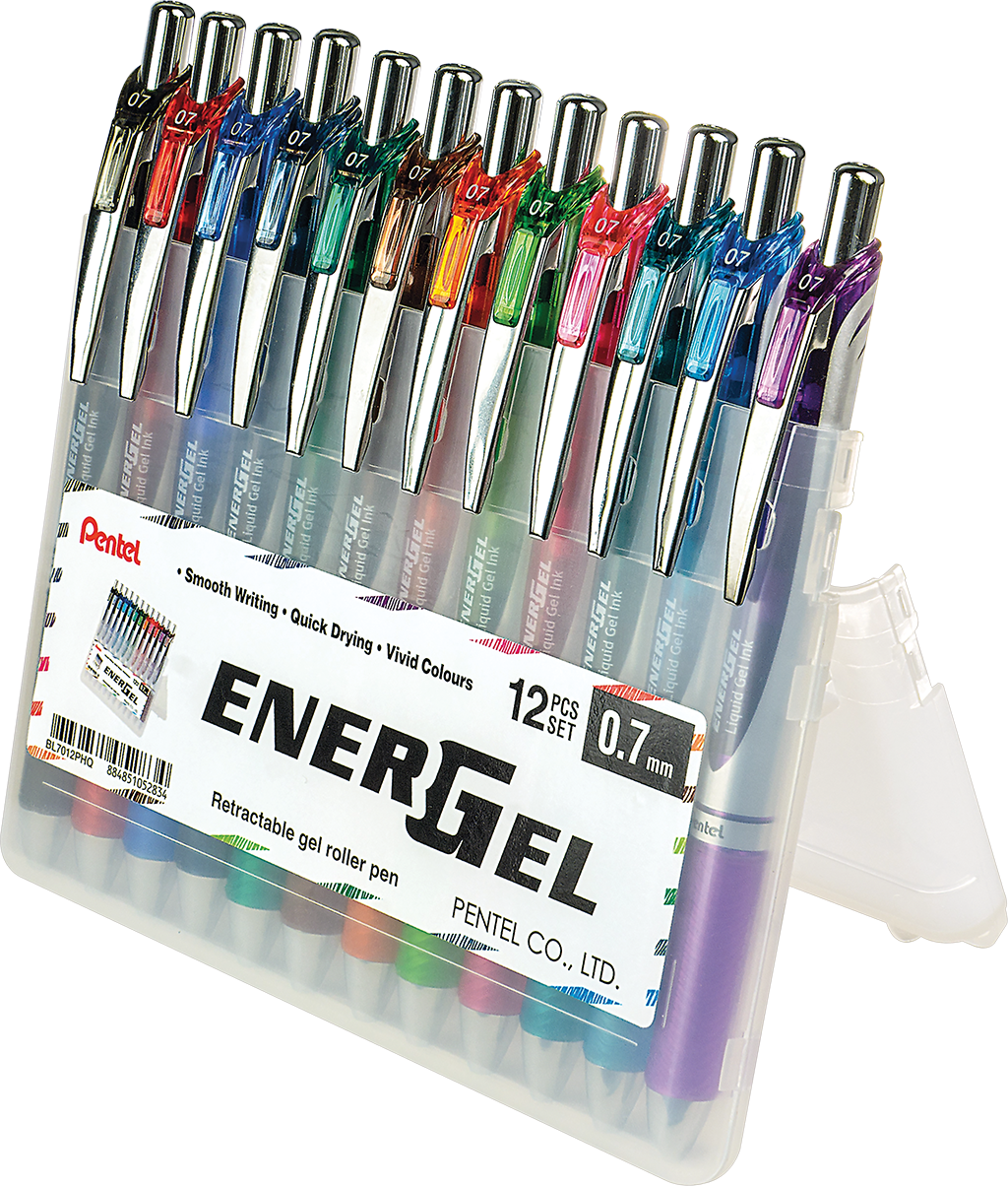 EnerGel 0.7mm Metal Tip Gel Roller Pen (12 PC Set)