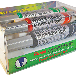 Maxiflo Pump-It 4.0mm Bullet Point White Board Marker