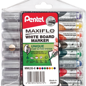 Maxiflo Pump-It 4.0mm Bullet Point White Board Marker