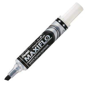 Maxiflo Pump-It 2.0mm x 5.7mm Chisel Point White Board Marker