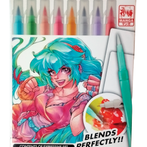 Brush Sign Pen Twin Expressive Set Manga