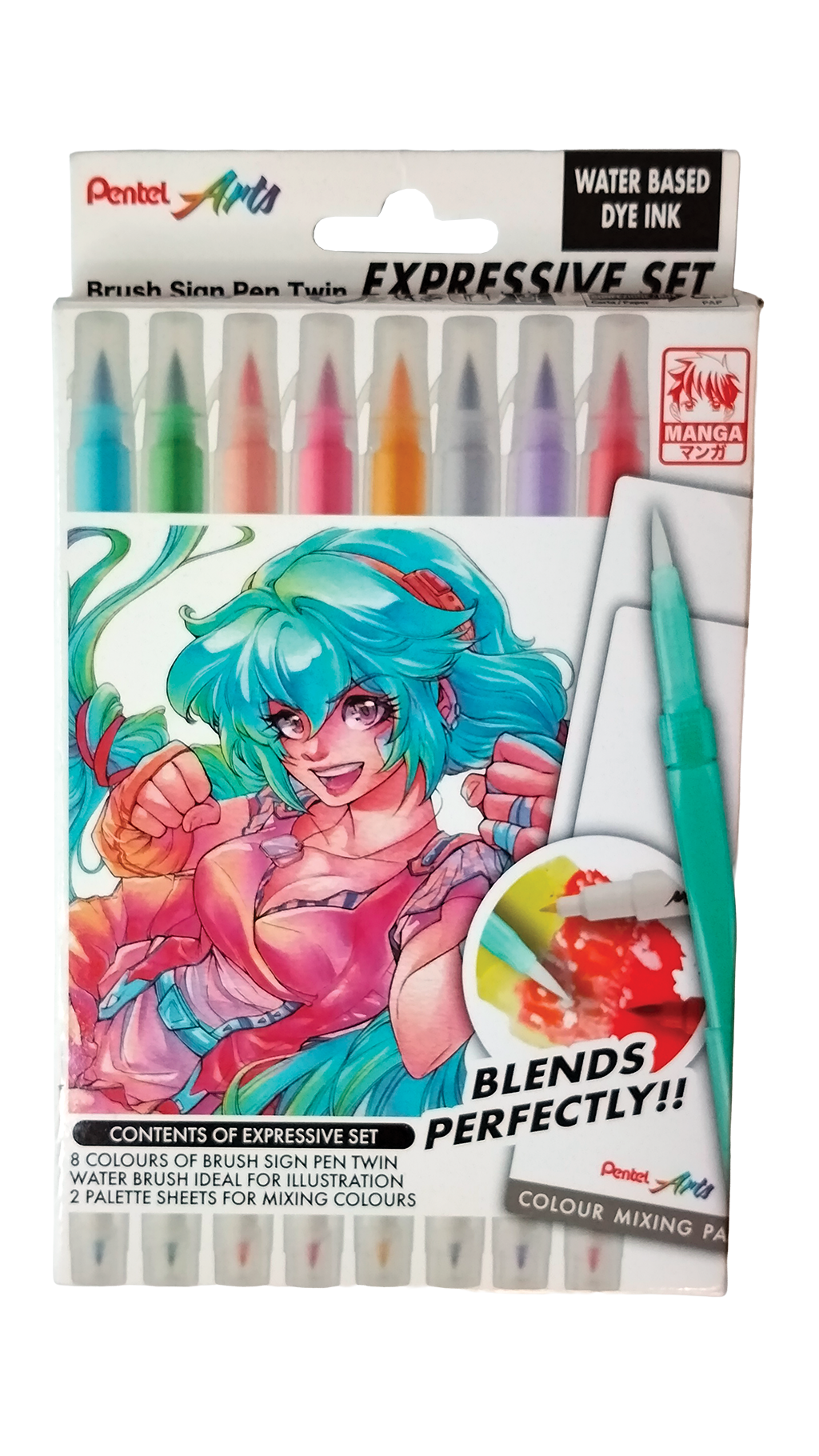 Brush Sign Pen Twin Expressive Set Manga