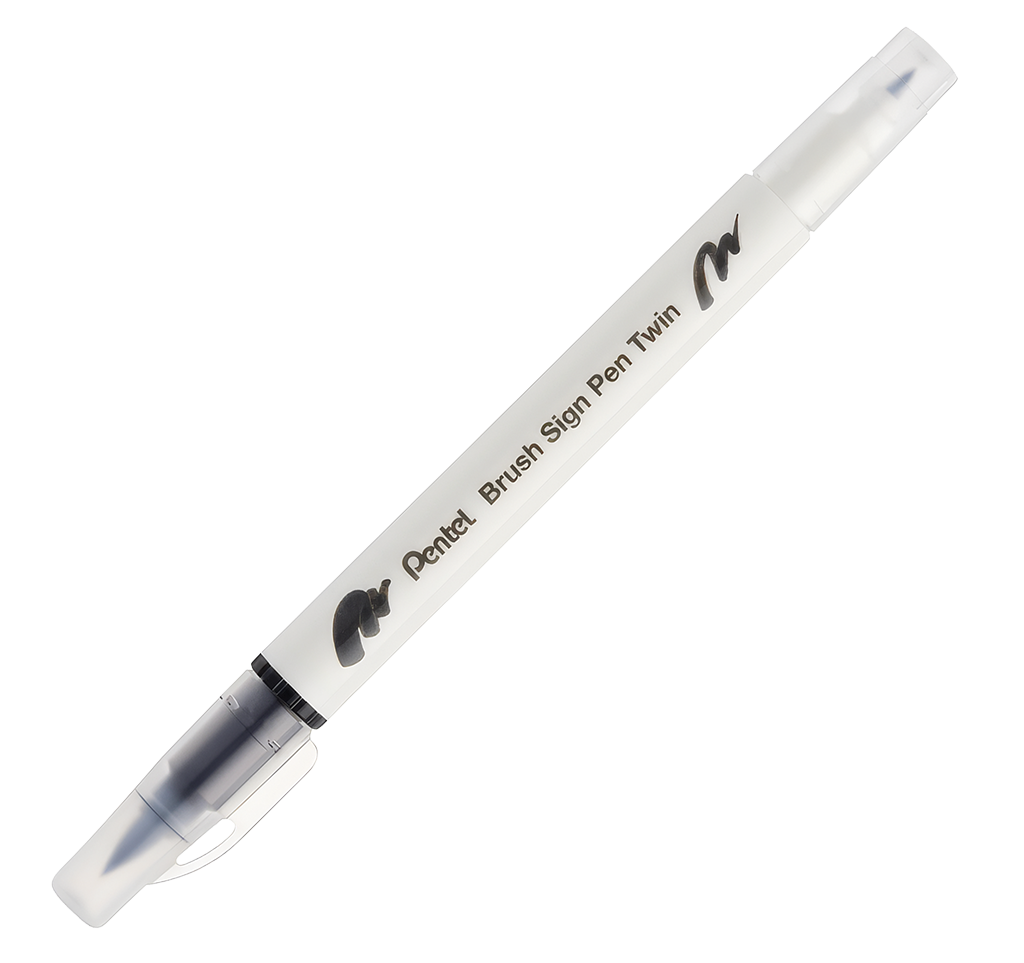 Pentel Brush Sign Pen Twin