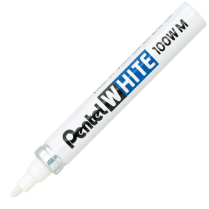 White Marker 3.9mm Medium Bullet Point